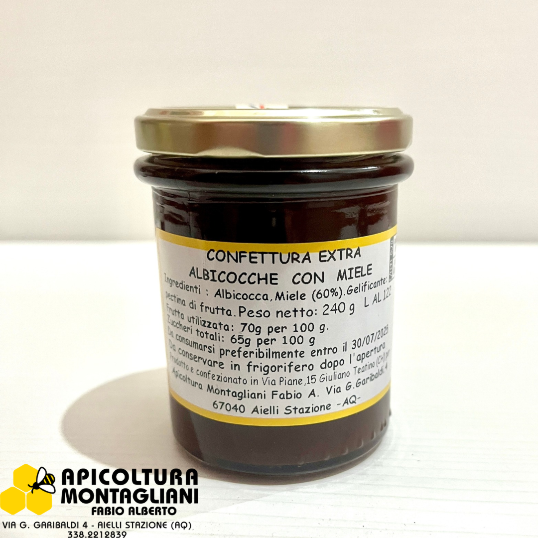 Confettura extra albicocche e miele