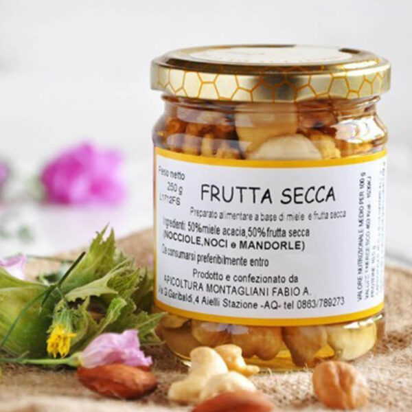 Frutta secca e miele