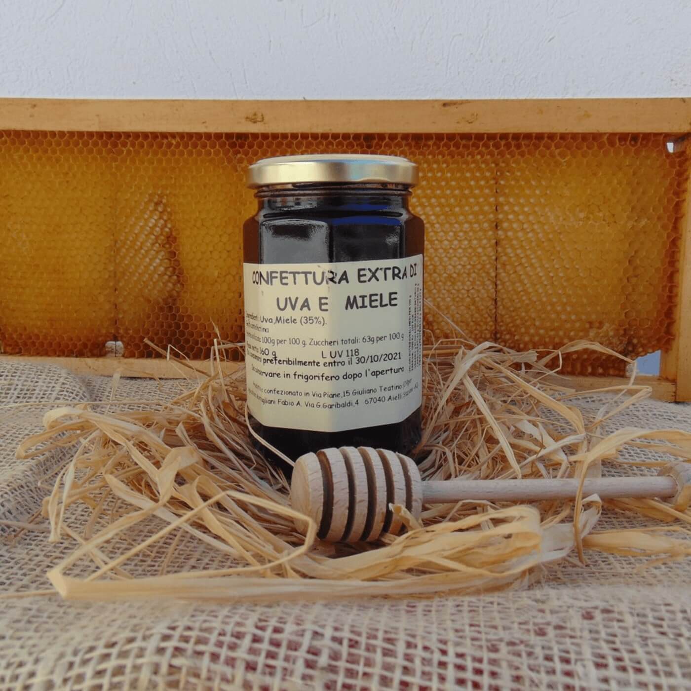 Confettura extra di uva e miele