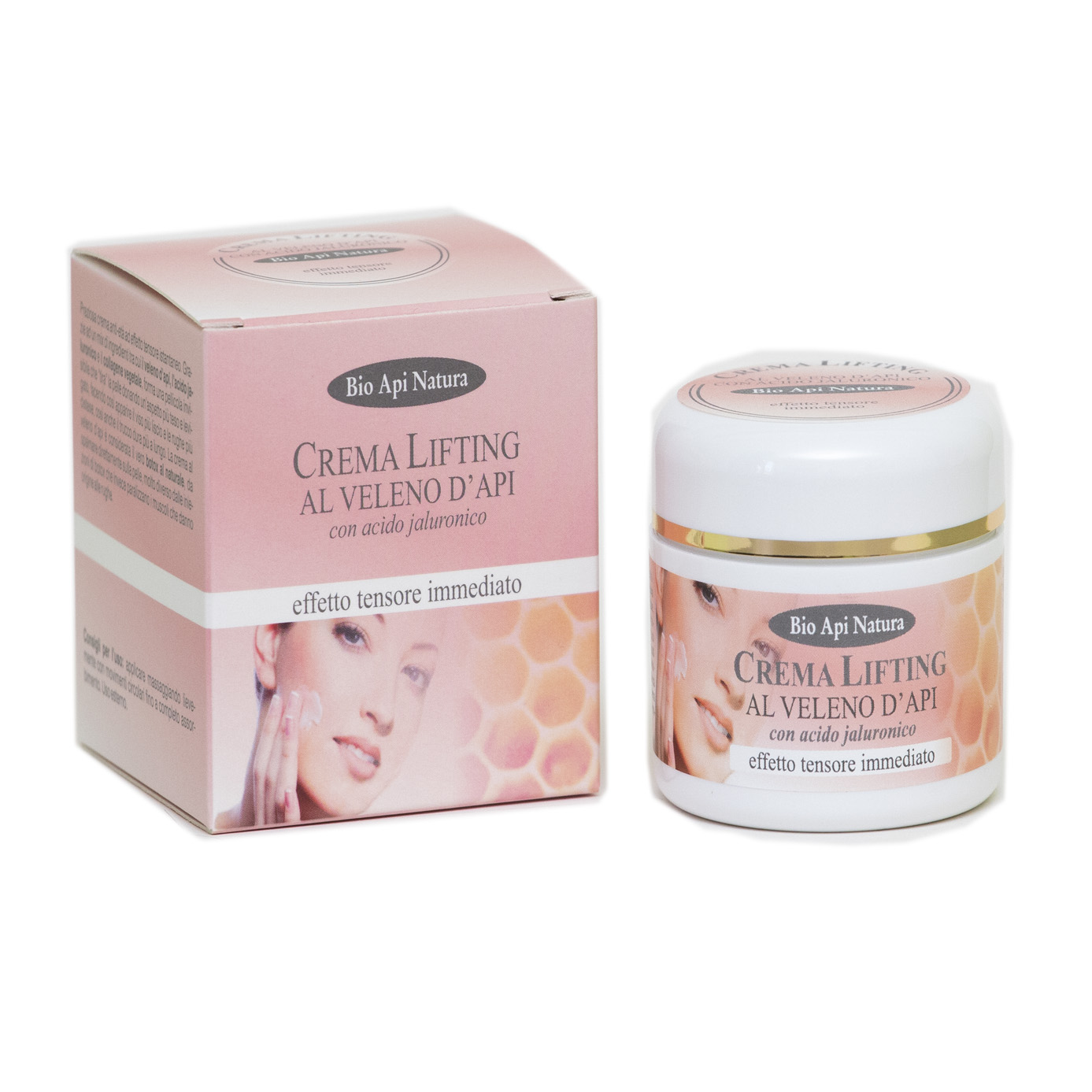 Crema lifting viso al veleno d'api con acido jaluronico 50ml