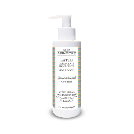 Latte detergente addolcente viso e occhi