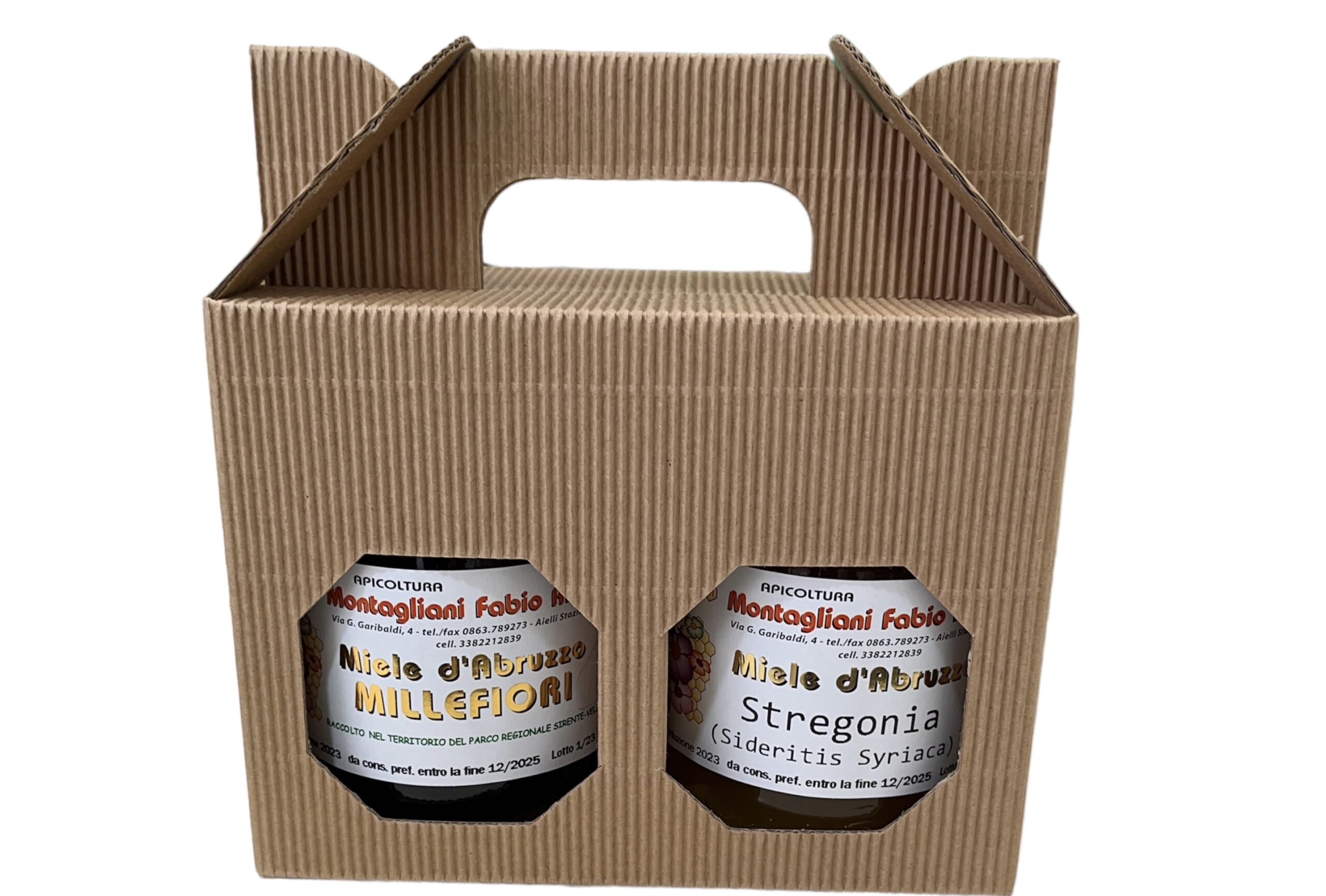 Confezione miele 1 Kg MILLEFIORI e STREGONIA