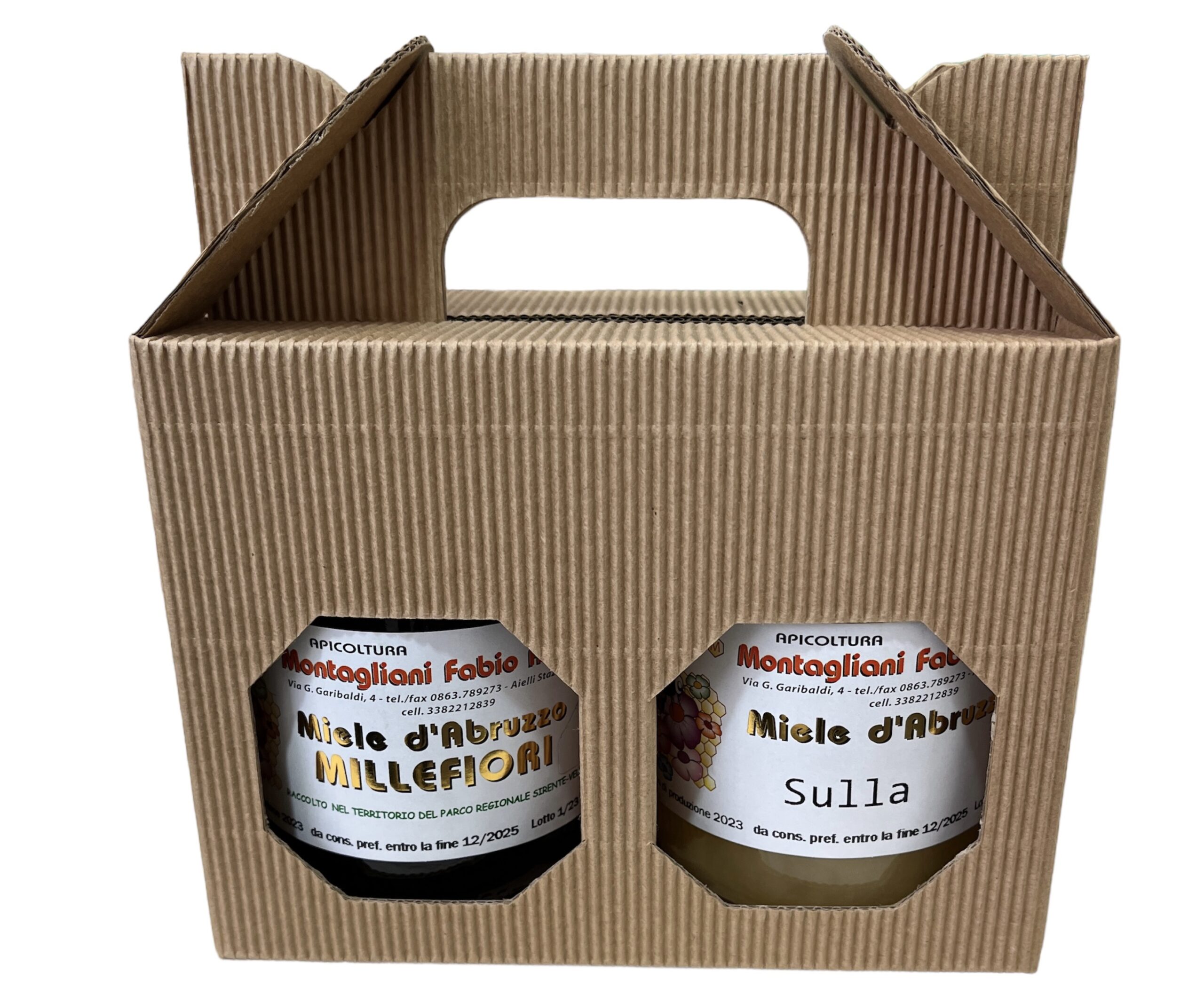 Confezione miele SULLA e MILLEFIORI 500 g