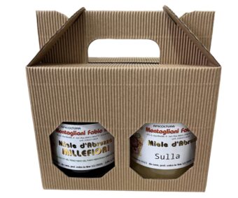 Confezione miele SULLA e MILLEFIORI 500 g