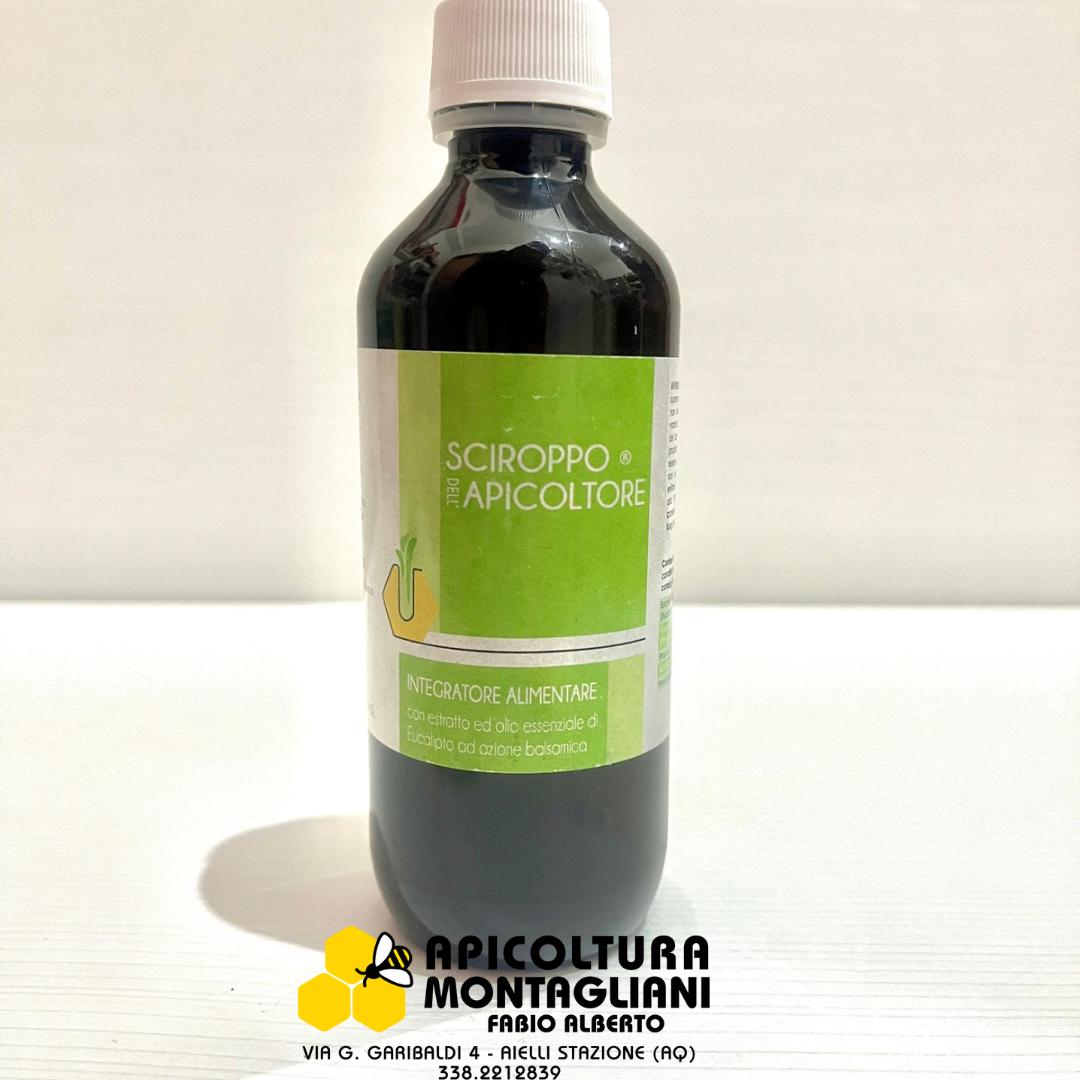 Sciroppo dell’apicoltore con estratto di olio essenziale di Eucalipto